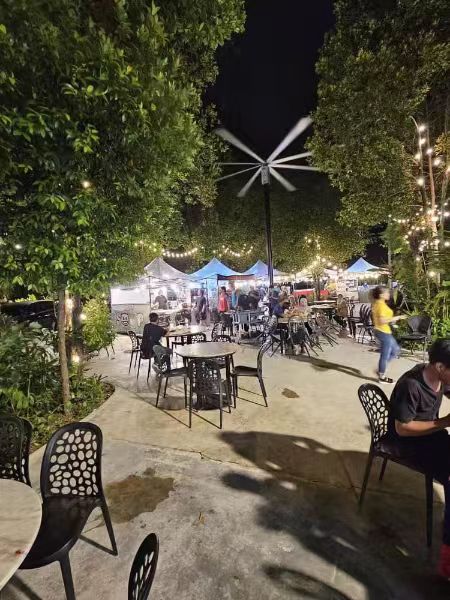 Protect against local outdoor heat: HEIMDALLR HVLS FAN suitable for outdoor areas in your region