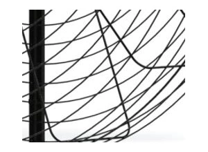 Strong iron frame with anti-rust coating for fan protection