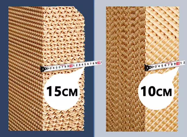 Thickened water curtain for evaporative cooling