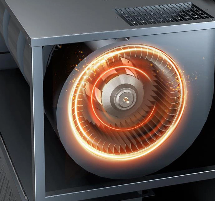 Turbine fan with all-copper motor