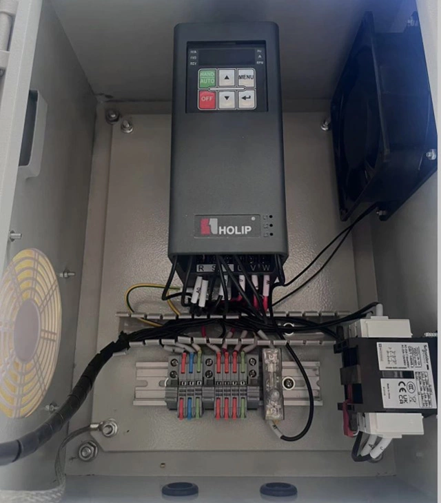 CorTec fan control box with Schneider components and protection system