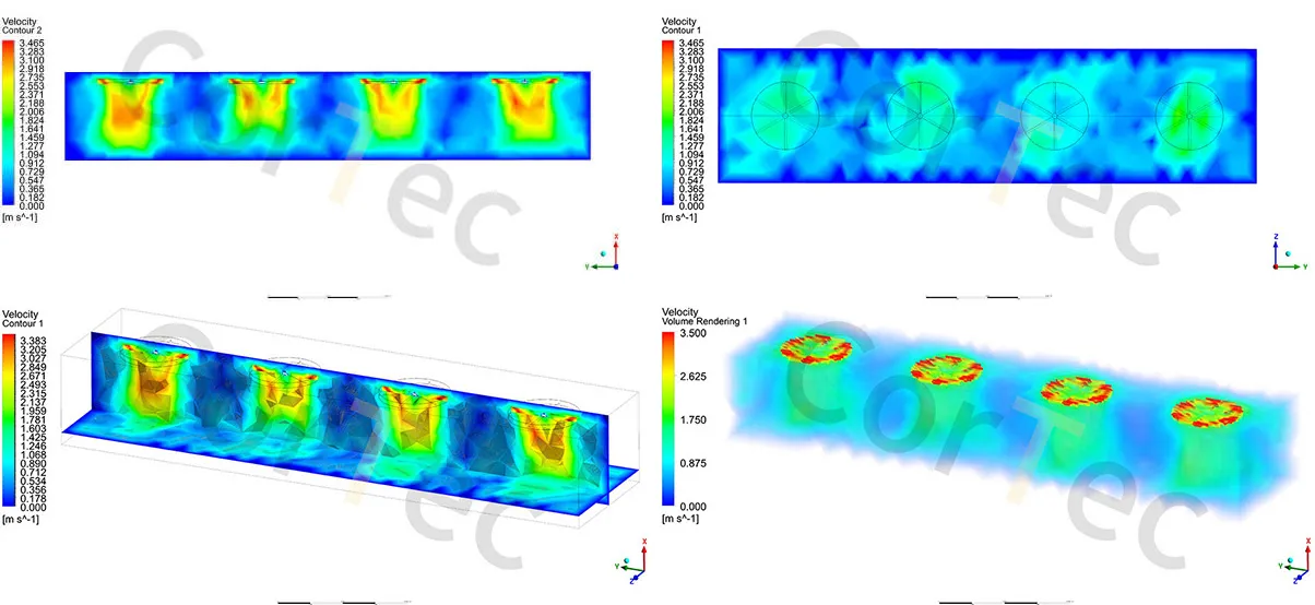 CFD wind flow simulation for large industrial ventilation project