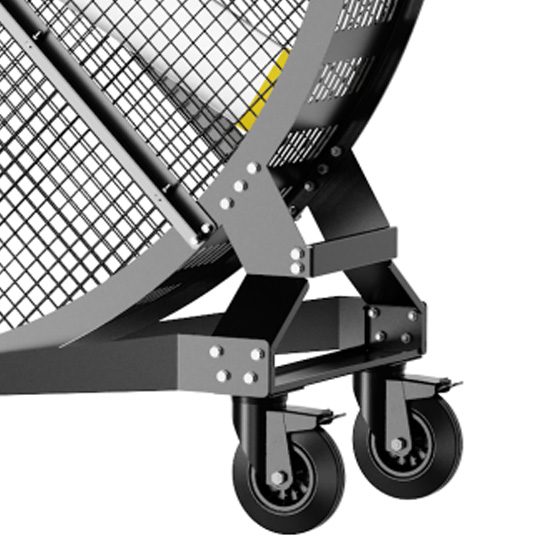 CorTec reinforced base and wheel design